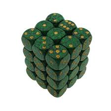 Dice Set - Speckled Golden Recon 12mm d6 36ct