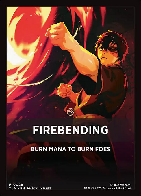 Firebending Theme Card (0029) (FTLA)