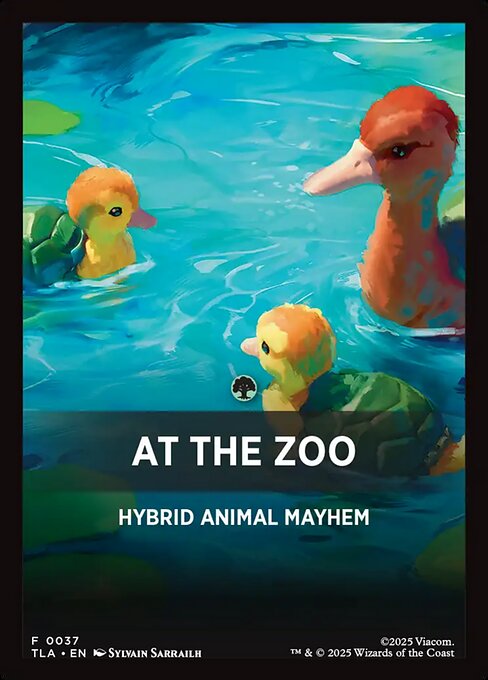 At the Zoo Theme Card (0037) (FTLA)