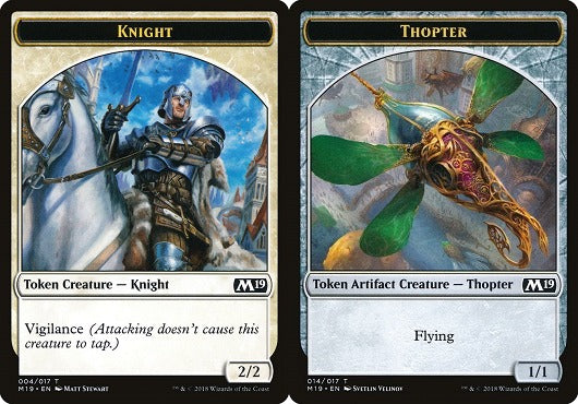 Knight (004) // Thopter (014) Double-Sided Token (TGNT)