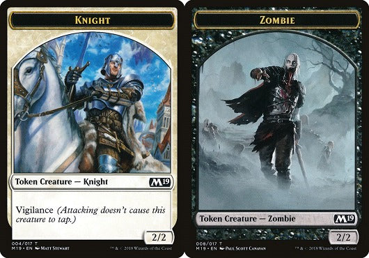 Knight (004) // Zombie (008) Double-Sided Token (TGNT)