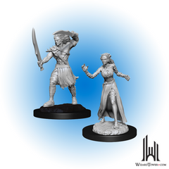 Unpainted Miniature - Magic the Gathering - Vampire Lacerator and Hexmage