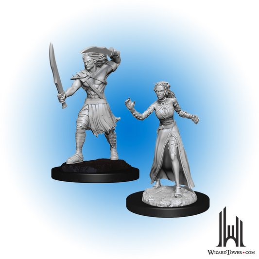 Unpainted Miniature - Magic the Gathering - Vampire Lacerator and Hexmage