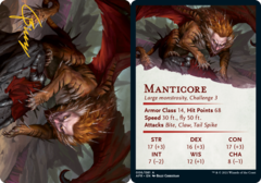 Manticore (06/81) Art Card (AAFR) - Gold-Stamped Signature