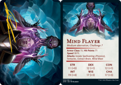 Mind Flayer (02/81) Art Card (AAFR) - Gold-Stamped Signature