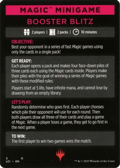 Magic Minigame: Booster Blitz (MLCI)