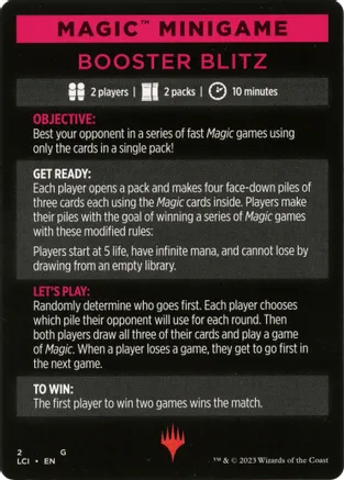 Magic Minigame: Booster Blitz (MLCI)