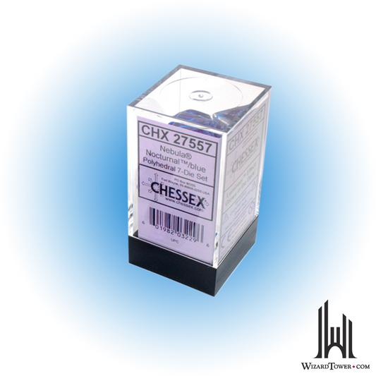 Dice Set - Nebula Nocturnal / Blue Luminary 7ct