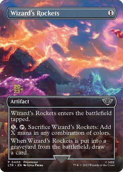 Wizard's Rockets (0400) (Prerelease) (Borderless) (Date-Stamped) (LTR) - Foil