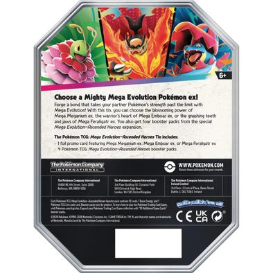 Pokemon Ascended Heroes ex Tin - Mega Meganium