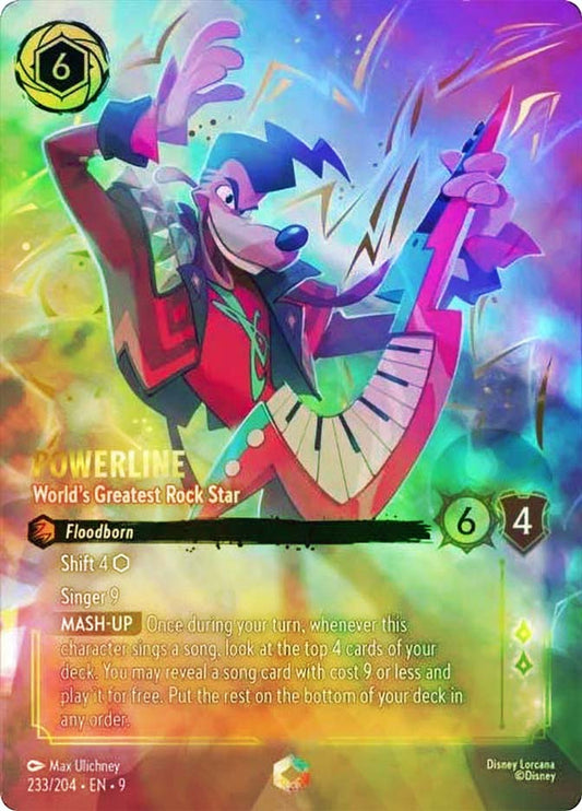 Powerline, World's Greatest Rock Star (0233) - Satin Holographic Foil