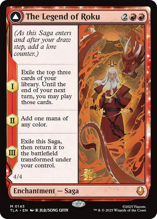 The Legend of Roku // Avatar Roku (0145) (Prerelease) (PTLA) - Foil
