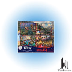 Puzzle - 4 in 1 Mickey and Minnie 500pc
