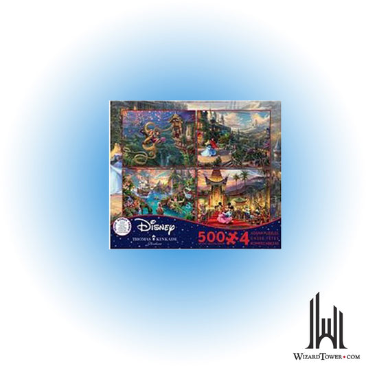 Puzzle - 4 in 1 Tangled / Cinderella / Peter Pan / Mickey and Minnie 500pc