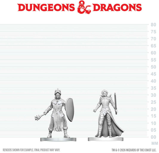 Unpainted Miniature - Dungeons & Dragons - Black Gauntlet & Zhentilar Paladin of Bane