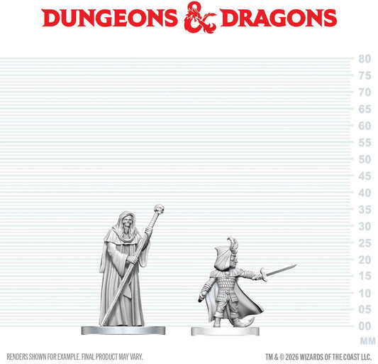 Unpainted Miniature - Dungeons & Dragons - Cultist of Bhaal & Cultist of Myrkul