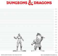 Unpainted Miniature - Dungeons & Dragons - Cultist of Bane & Dwarf Zhentilar Soldier