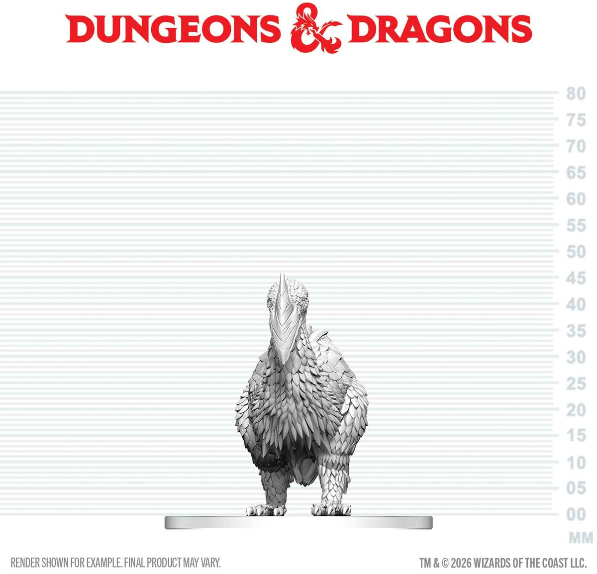 Unpainted Miniature - Dungeons & Dragons - Axe Beak
