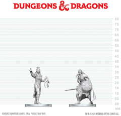Unpainted Miniature - Dungeons & Dragons - Drow Elite Warrior & Drow Priestess of Lolth