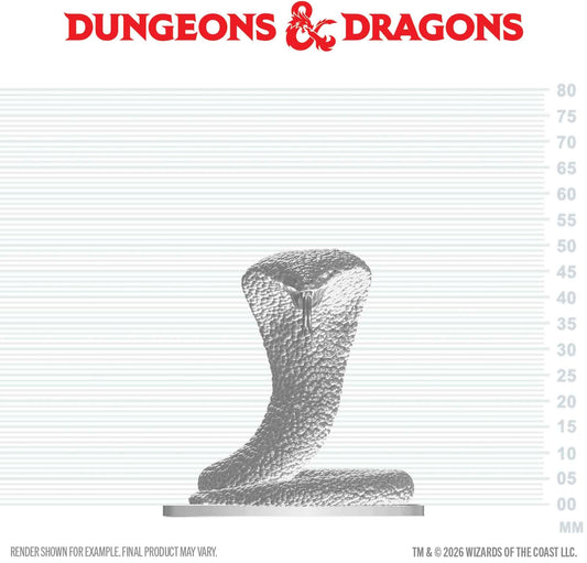 Unpainted Miniature - Dungeons & Dragons - Polar Serpent