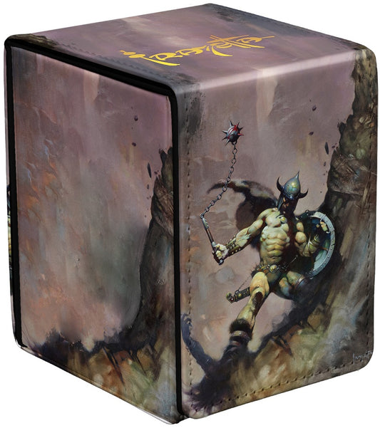 Deck Box - Alcove Flip Frank Frazetta Warrior with Ball and Chain 100+
