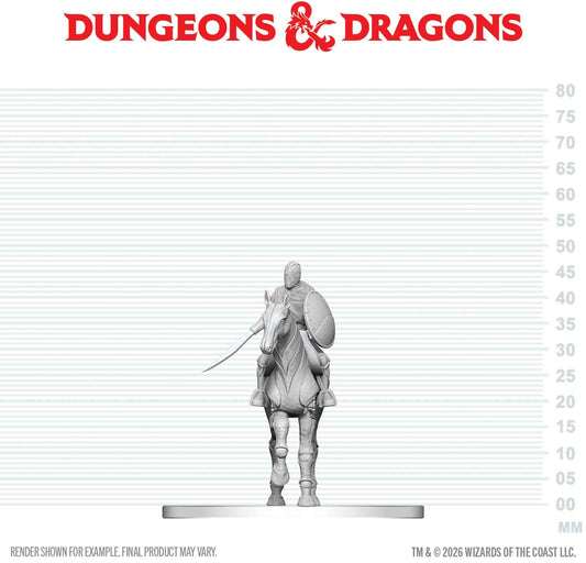 Unpainted Miniature - Dungeons & Dragons - Nimblewright Steed with Rider
