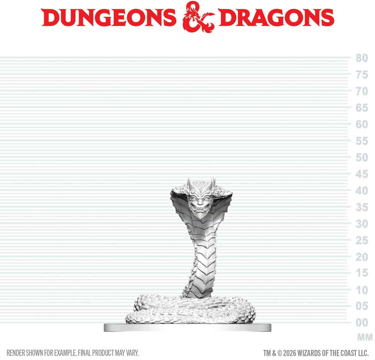Unpainted Miniature - Dungeons & Dragons - Guardian Naga