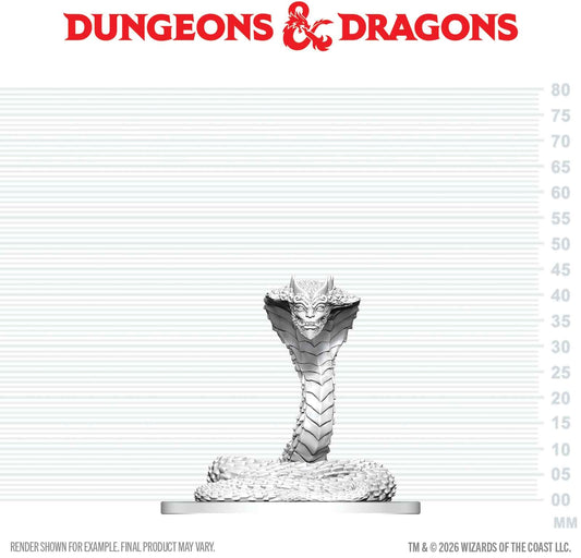 Unpainted Miniature - Dungeons & Dragons - Guardian Naga