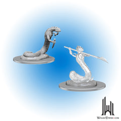 Unpainted Miniature - Critical Role - Serpentfolk and Serpent Ghost