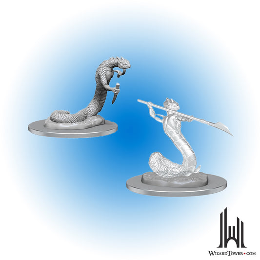 Unpainted Miniature - Critical Role - Serpentfolk and Serpent Ghost