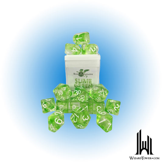 Dice Set - Diffusion Slime Green 15ct