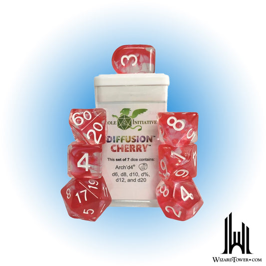 Dice Set - Diffusion Cherry 7ct