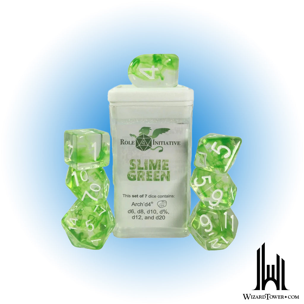 Dice Set - Diffusion Slime Green 7ct