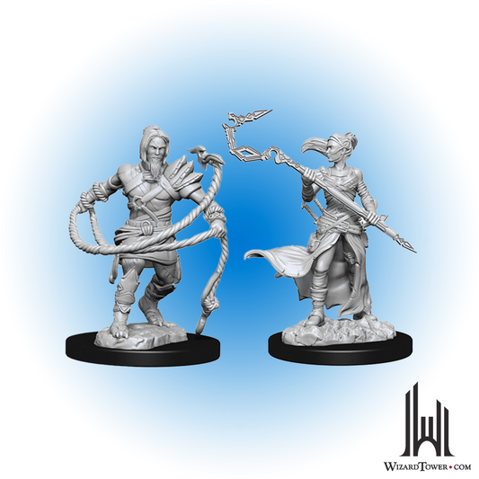 Unpainted Miniature - Magic the Gathering - Stoneforge Mystic and Kor Hookmaster