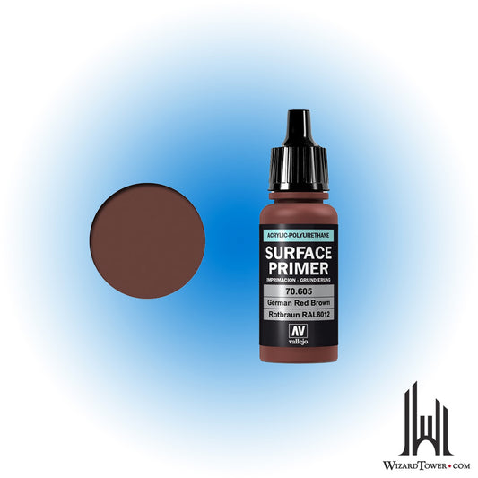 Vallejo Surface Primer German Red Brown 605 - 17ml
