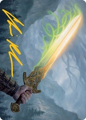 Sword of Hearth and Home (64/81) Art Card (AMH2) - Gold-Stamped Signature