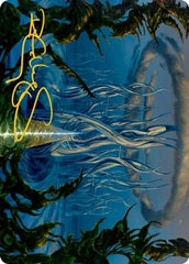 Tanglepool Bridge (80/81) Art Card (AMH2) - Gold-Stamped Signature