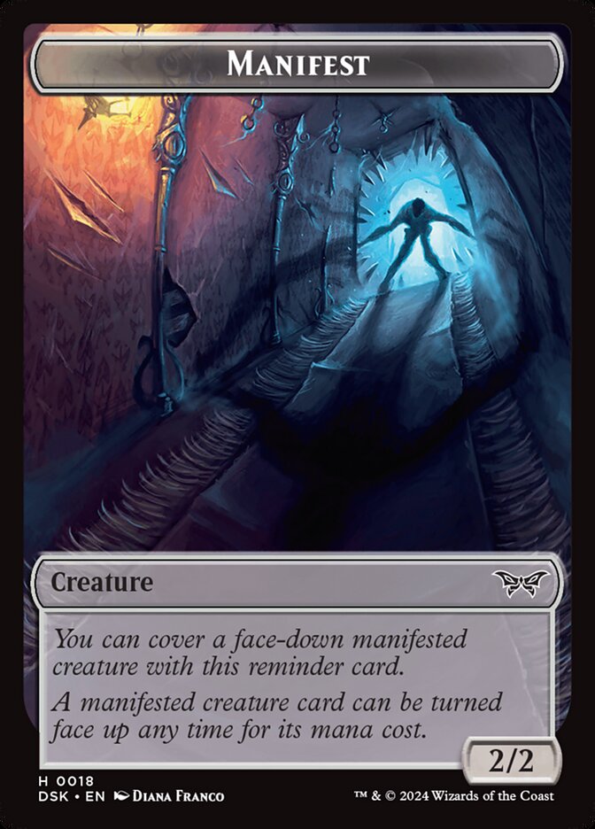 Kaito, Bane of Nightmares Emblem (0017) // Manifest (0018) Double-Sided Token