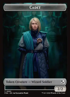 Cadet (0001) // Jace Emblem (0005) Double-Sided Token (TFRA) - Foil