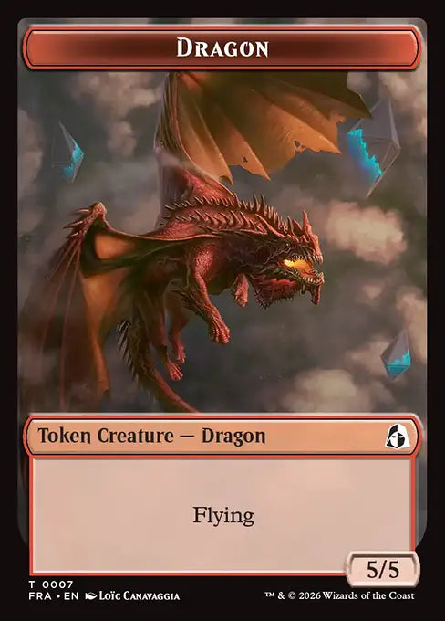 Dragon (0007) // Treasure (0015) Double-Sided Token (TFRA)