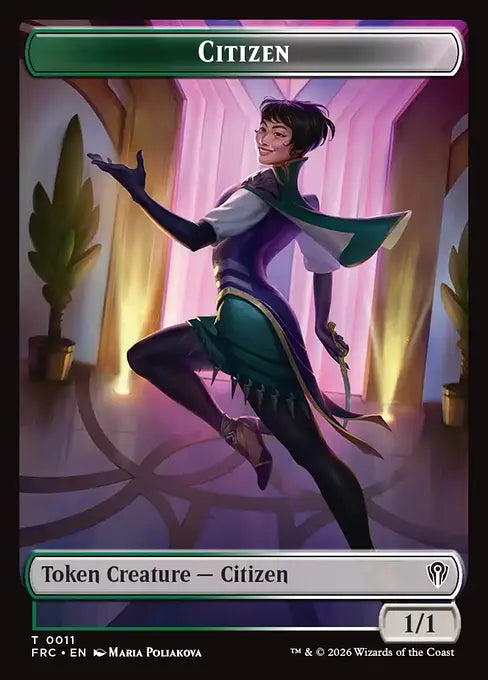 Citizen (0011) // The Monarch (0017) Double-Sided Token (TFRC)
