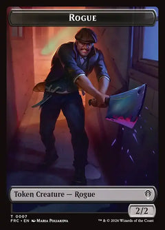 Rogue (0007) // Zombie Army (0008) Double-Sided Token (TFRC) - Foil
