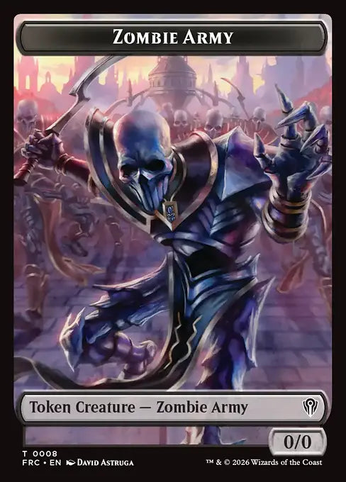 Goblin (0009) // Zombie Army (0008) Double-Sided Token (TFRC)