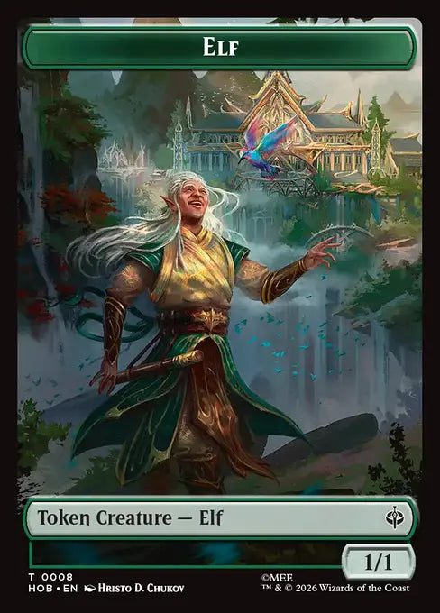 Elf (0008) // Treasure (0013) Double-Sided Token (THOB)