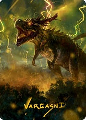 Thrasta, Tempest's Roar (42/81) Art Card (AMH2) - Gold-Stamped Signature