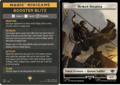 Magic Minigame: Booster Blitz // Human Soldier (0002) Double-Sided Token (TTLR)