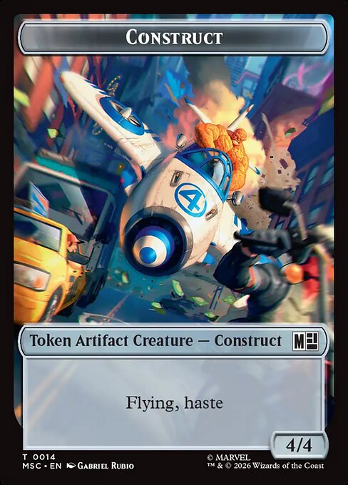 Construct (0014) // Treasure (0022) Double-Sided Token