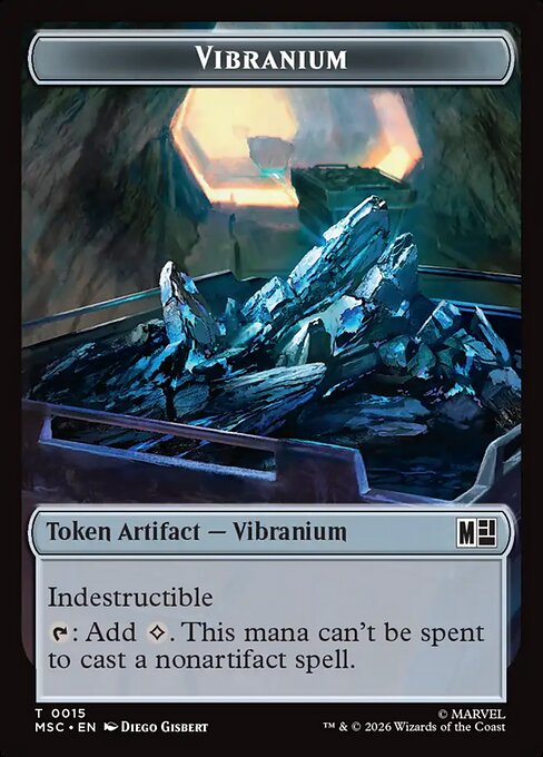 Ox (0007) // Vibranium (0015) Double-Sided Token (TMSC) - Foil