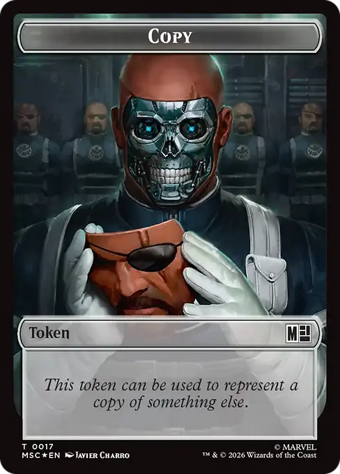 Copy (0017) // Soldier (0023) Double-Sided Token (TMSC) - Surge Foil
