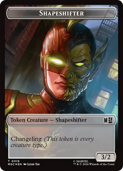 Shapeshifter (0018) // Villain (0025) Double-Sided Token (TMSC) - Surge Foil